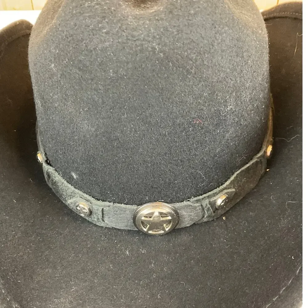 Cody James Boys' Sidekick Felt Cowboy Hat, Black - Size XL